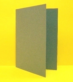 Klappkarte B 6 Artoz 1001 hochdoppelt, olivbraun